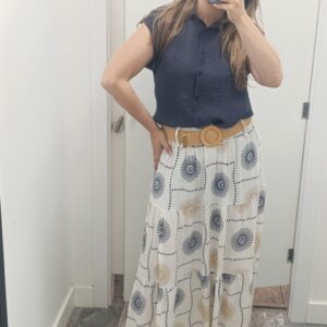 FALDA LARGA ESTAMPADA