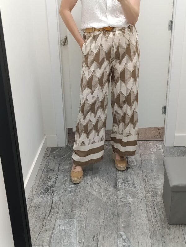 PANTALON CINTURON ESTAMPADO - Imagen 2