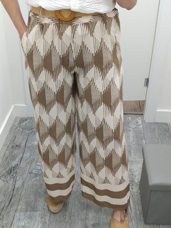 PANTALON CINTURON ESTAMPADO - Imagen 4