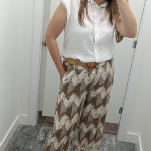 PANTALON CINTURON ESTAMPADO