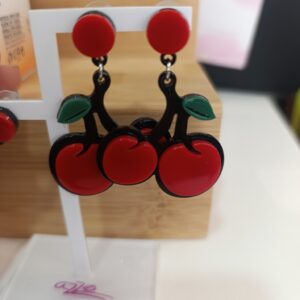 PENDIENTES CEREZAS