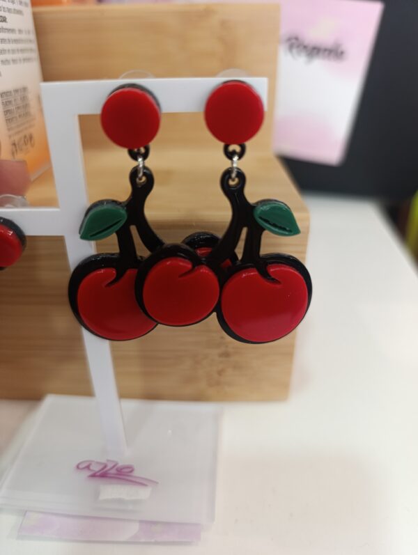 PENDIENTES CEREZAS