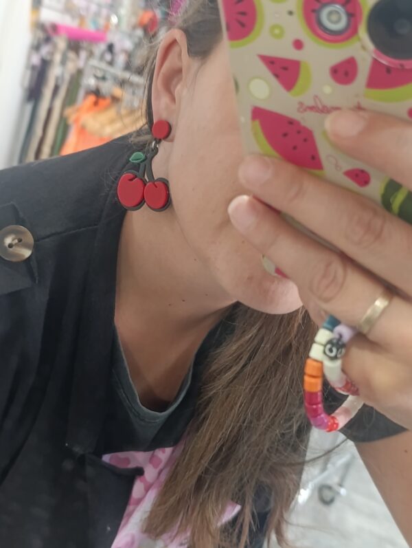 PENDIENTES CEREZAS - Imagen 2